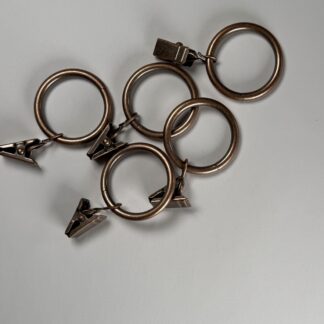Žiedai karnizui 19mm vario su segt.